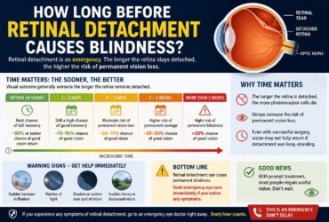 how long before retinal detachment causes blindness