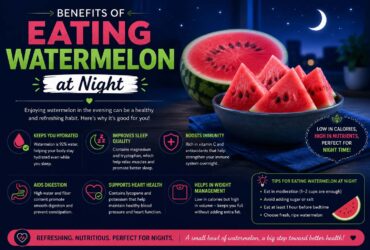 benefits of eating watermelon at night