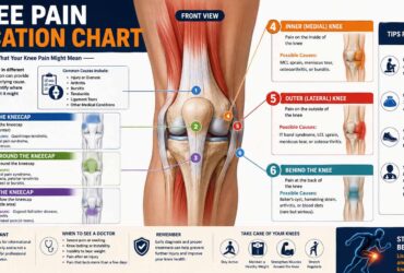 knee pain location chart