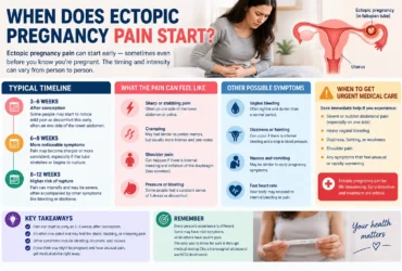when does ectopic pregnancy pain start